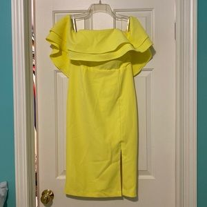 Bardot off the shoulders body con size 8 dress